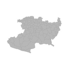 Obraz premium map-michoacan-municipalities.eps