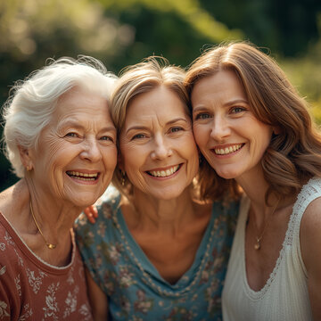 Tr&ecirc;s gera&ccedil;&otilde;es celebrando o Dia das M&atilde;es