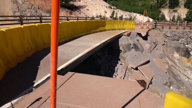 Lassen Volcanic National Park Sulphur Works Flash Flood Damage California USA