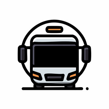 Airport Shuttle Transportation Icon