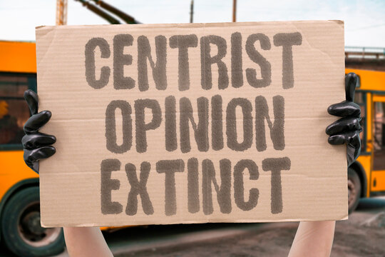 "Centrist Opinion Extinct" Voters identifying as politically moderate are declining as partisan sorting accelerates at both ideological poles. MODERATE. DECLINING. PARTISAN. SORTING. ACCELERATES.