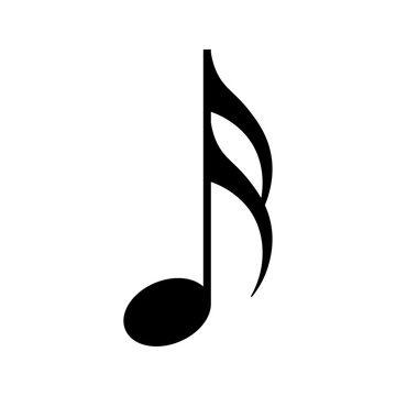 Sixteenth note music symbol icon