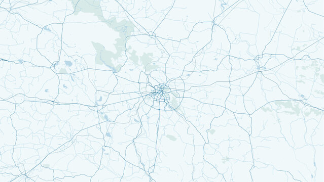 Modern minimalist vector map of Lviv, Ukraine. High-quality scalable illustration of Lviv old town, Rynok Square, and historical city grid for posters and urban design.