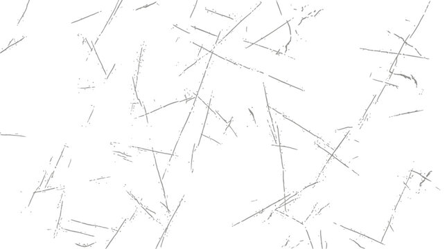 Abstract minimal scratched texture with scattered fine gray lines on white background.