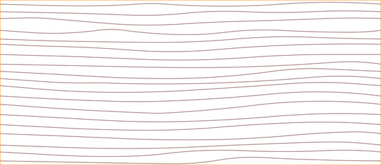 Fototapeta premium Abstract geometric background featuring flowing wavy horizontal parallel lines creating a rhythmic organic pattern in brown tones on white for modern design.