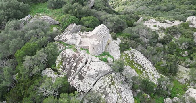 The Eremo di San Trano, a historic hermitage in Sardinia.