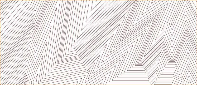 Abstract geometric background featuring parallel zigzag lines creating angular chevron patterns in brown tones on white for modern design applications.