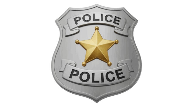 Police Silver Command Silver Police Badge Png