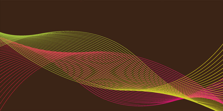 Multicolor web design. bland abstract vector wave stripe line template. swoosh speed line music and science technology vector flow background.