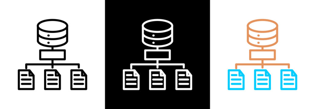 Structured Data on white and black background