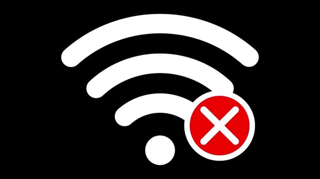 No wifi signal animation