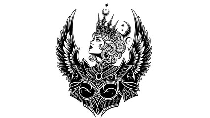 Obraz premium Woman crowned