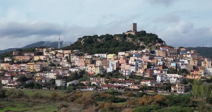 The picturesque town of Posada in the northeast of Sardinia, Italy.