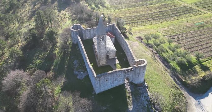 The Church of the Holy Trinity in Hrastovlje, Slovenia.