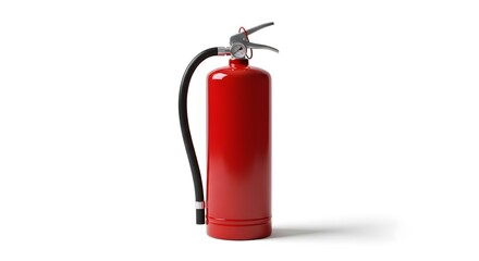 Obraz premium Fire Extinguisher Isolated On White Background Emergency Safety Equipment Concept