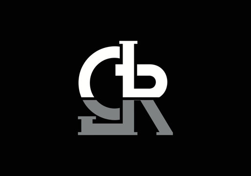 Minimalist interlocking monogram logo with letters B C R S