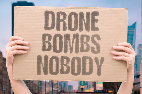 "Drone Bombs Nobody" No individual bears legal responsibility for autonomous strike casualties. INDIVIDUAL. BEARS. LEGAL. AUTONOMOUS. CASUALTIES.