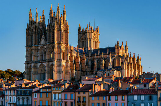 Gothic cathedral of saint just and saint pasteur of narbonne at
