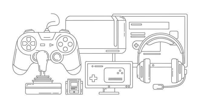 Gaming controller and accessories.