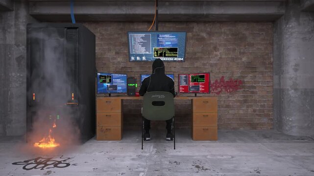 モニタリングルーム　3DCGレンダリング