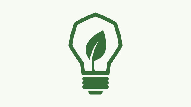 LED Light Bulb with Leaf Inside