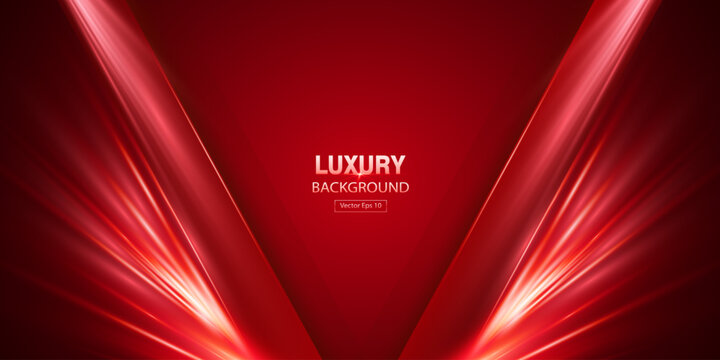 Futuristic Red Awward Background Design With Light Lines Effect