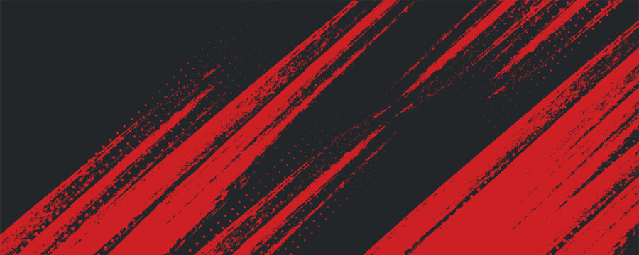 Background, contrast red and black color abstract template for business design. Technology style. You can use it for advertising, sports posters, templates, business presentations. Vector illustration