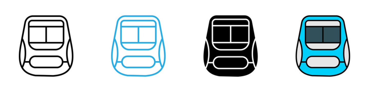 High Speed Train multi - style icon design concept