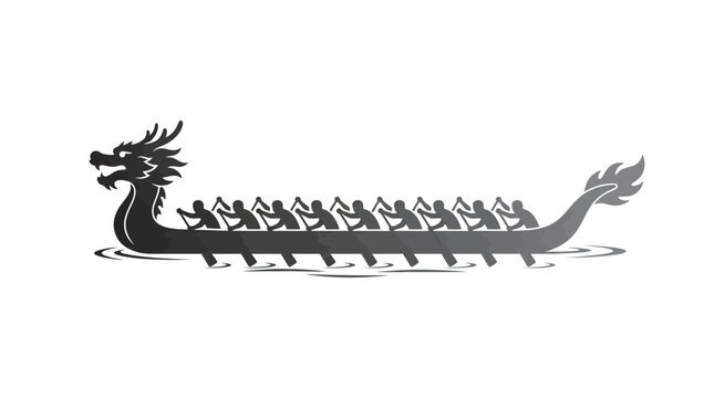 Dragon boat racing on water sports.