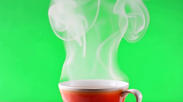 Abstract Steam Smoke Cartoon Illustration