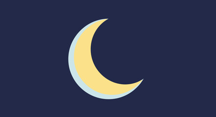 Crescent Moon in Night Sky. © Safira