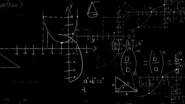 Advanced Scientific Mathematical Equations Physics Engineering Background Animation