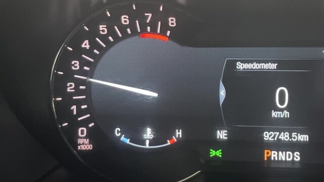 Dynamic car tachometer revving