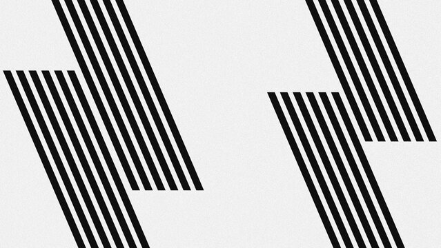 Abstract Black and White Diagonal Stripes Geometric Pattern Modern Minimal Design With High Contrast