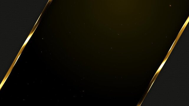 Luxury Black Carbon Texture Awards Trailer Titles Cinematic Openers Intro Gold Metallic Borders Background Loop
