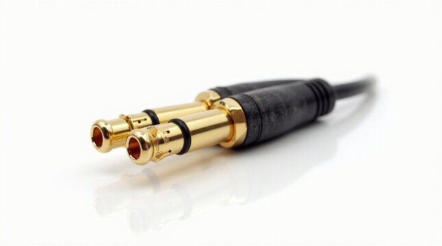 Stereo audio splitter cable with dual gold plated jacks
