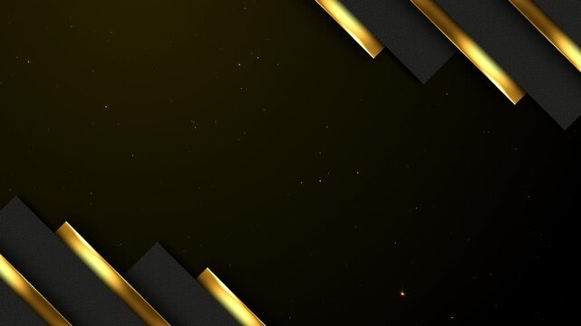 Luxury Black Overlap Layer with Diagonal Gold Metallic Strips Awards Trailer Titles Cinematic Openers Intro Background Loop