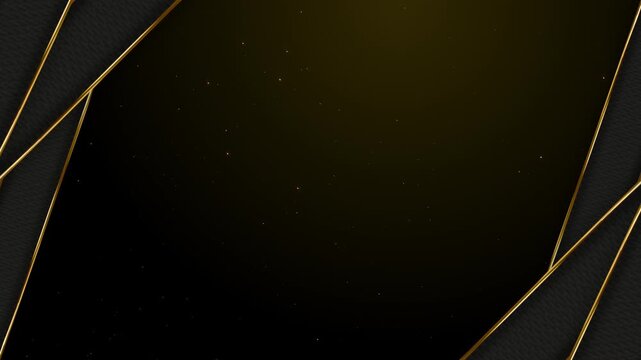 Luxury Black Texture Awards Trailer Titles Cinematic Openers Intro Gold Geometric Lines Background Loop
