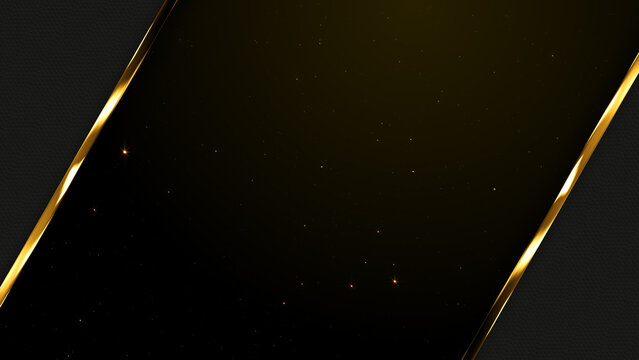 Luxury Black Carbon Texture Awards Trailer Titles Cinematic Openers Intro Gold Metallic Borders Background