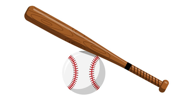 Baseball bat and baseball equipment.