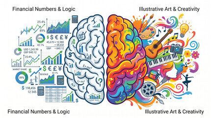 Brain Divided Logic Versus Creativity and Art. © Mbeji