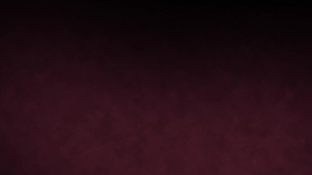Dark ominous smoke particles slowly swirling and drifting across muted maroon background with subtle light gradient moving subtly creating atmospheric depth abstract visual motion.