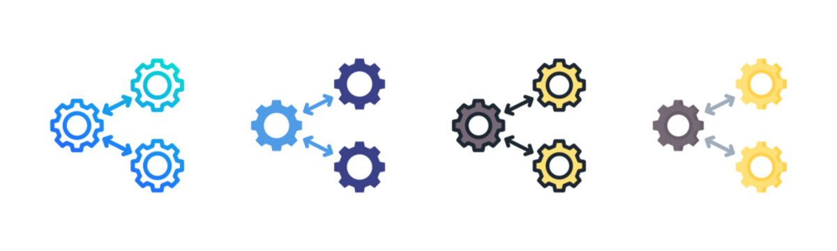 Lean Management Icon Set Multiple Style Collection