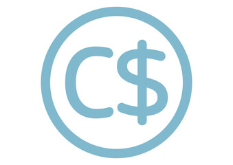 Obraz premium カナダドル お金 通貨 カナダ アイコン カラー ベクターイラスト