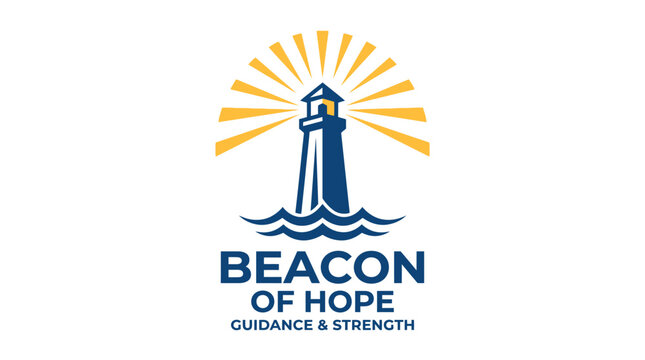 Beacon of Hope logo featuring a lighthouse emitting rays of light.