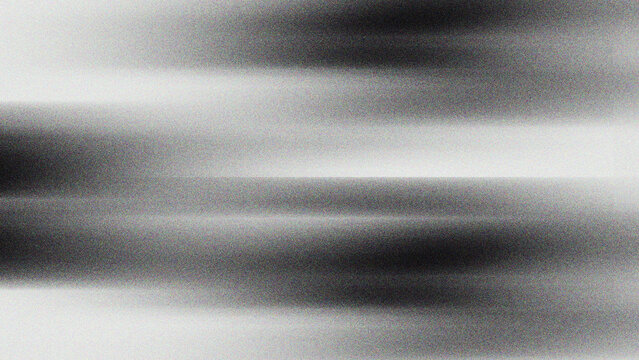 Abstract Grayscale Motion Blur Background With Horizontal Light Streaks And Grainy Texture

