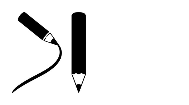 Edit pencil icon set with solid black line style and simple icon design featuring editing, pencil, iconography with minimalism and vector