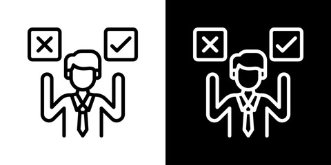 Fototapeta premium Feasibility Icon Set Vector Collection Isolated In Black And White