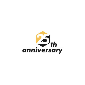 anniversary logo design, 25th anniversary, symbol, icon, party, logo design for 25th anniversary, vector, success, illustration, birthday, symbol, background, year, congratulation, greeting, invitatio