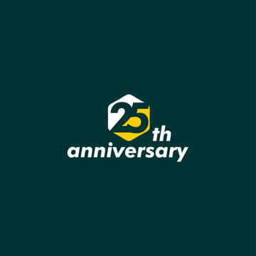 anniversary logo design, 25th anniversary, symbol, icon, party, logo design for 25th anniversary, vector, success, illustration, birthday, symbol, background, year, congratulation, greeting, invitatio